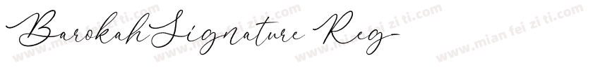BarokahSignature Reg字体转换